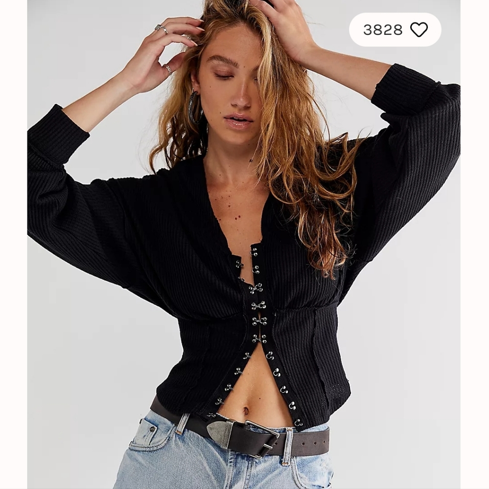 NWOT: Free People: Girls Night Hoodie